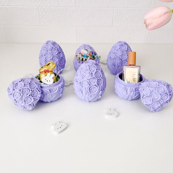 Rose-Covered Easter Eggs โ Handcrafted Party Favors, Spring Decor, Wedding Gifts - Picture 6 of 11